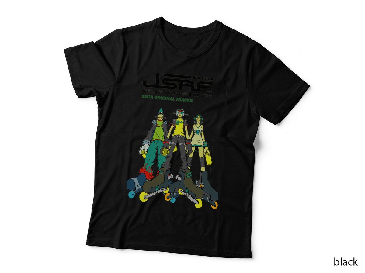 Jet Set Radio Future Soundtrack Cover T-Shirt, Retro Futuristic