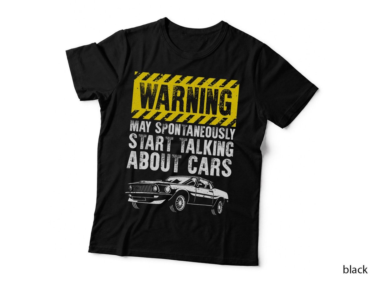Funny Car Art For Men Automobile Engine Garage Technician T-Shirt