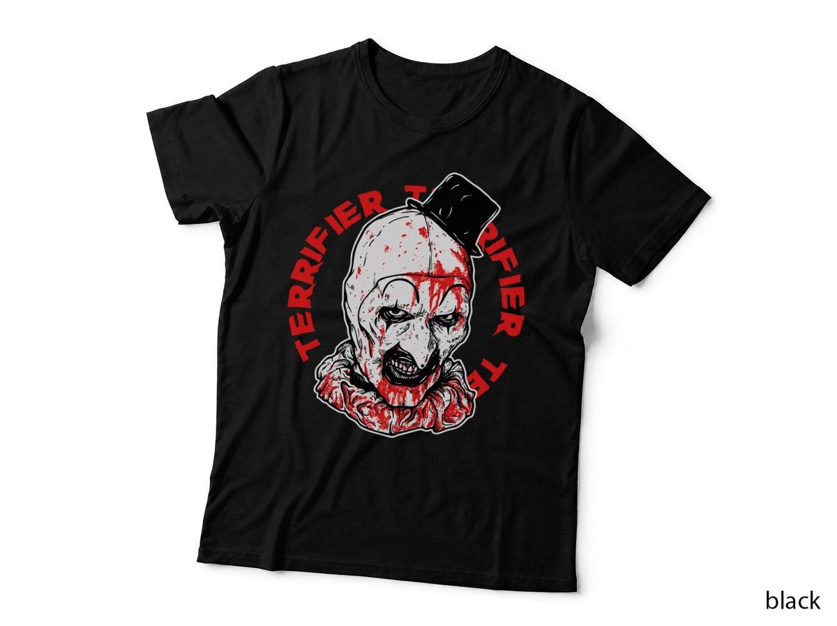 Terrifier Clown T-Shirt, Halloween Horror Theme, Scary Clown Costume