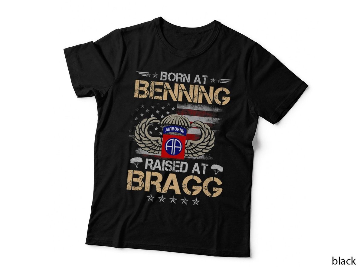 82nd Airborne Veteran T-Shirt, Patriotic Military, Fort Benning Bragg