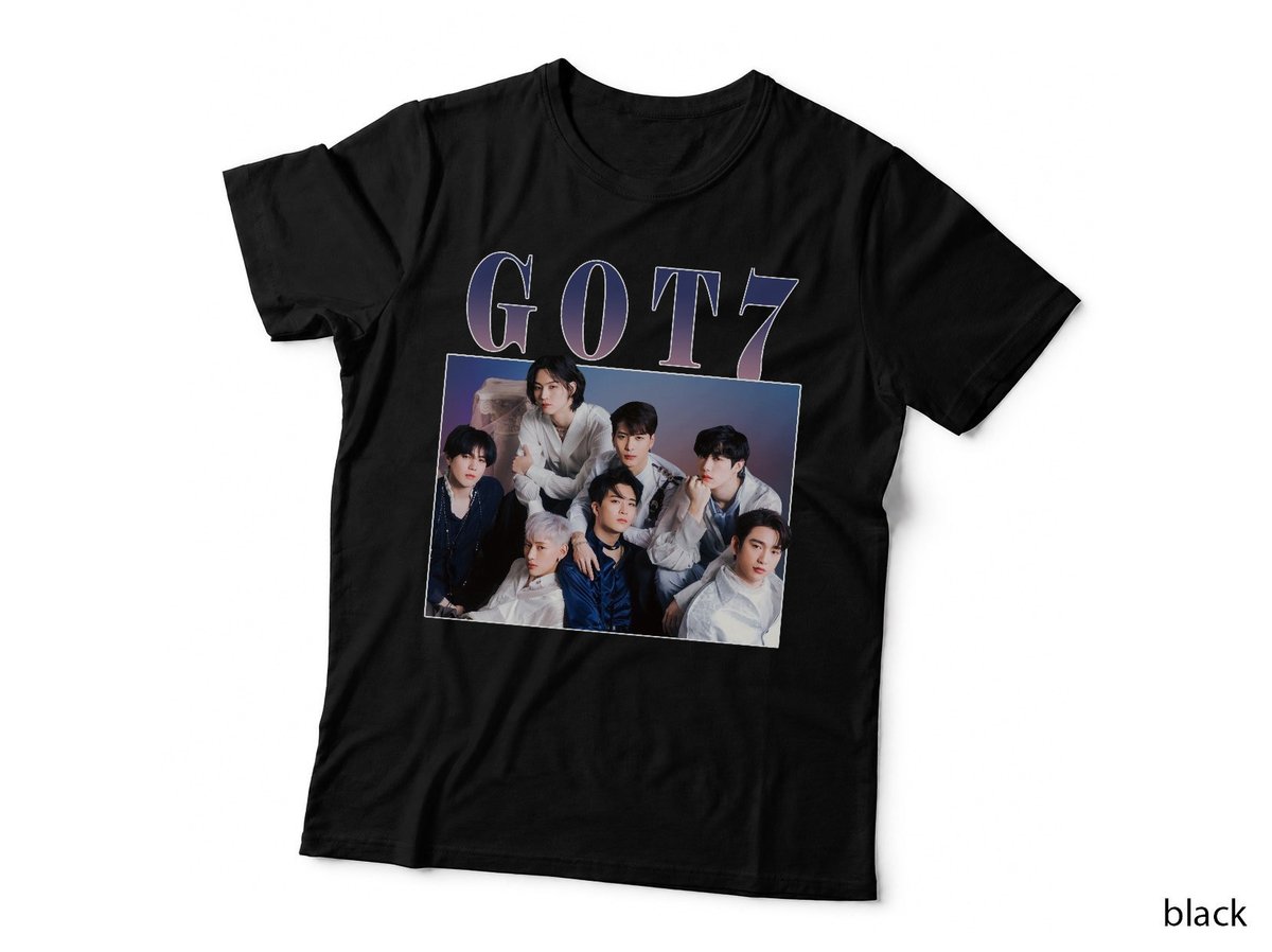 GOT7 K-pop Group T-Shirt, Modern K-pop Style, Music Lover Style