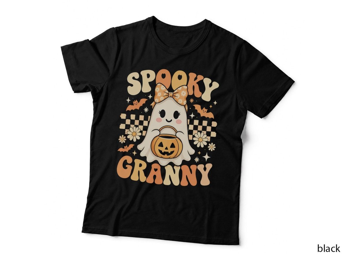 Spooky Granny Ghost Grandma Halloween Groovy Nana Cute T-Shirt Hoodie Gift