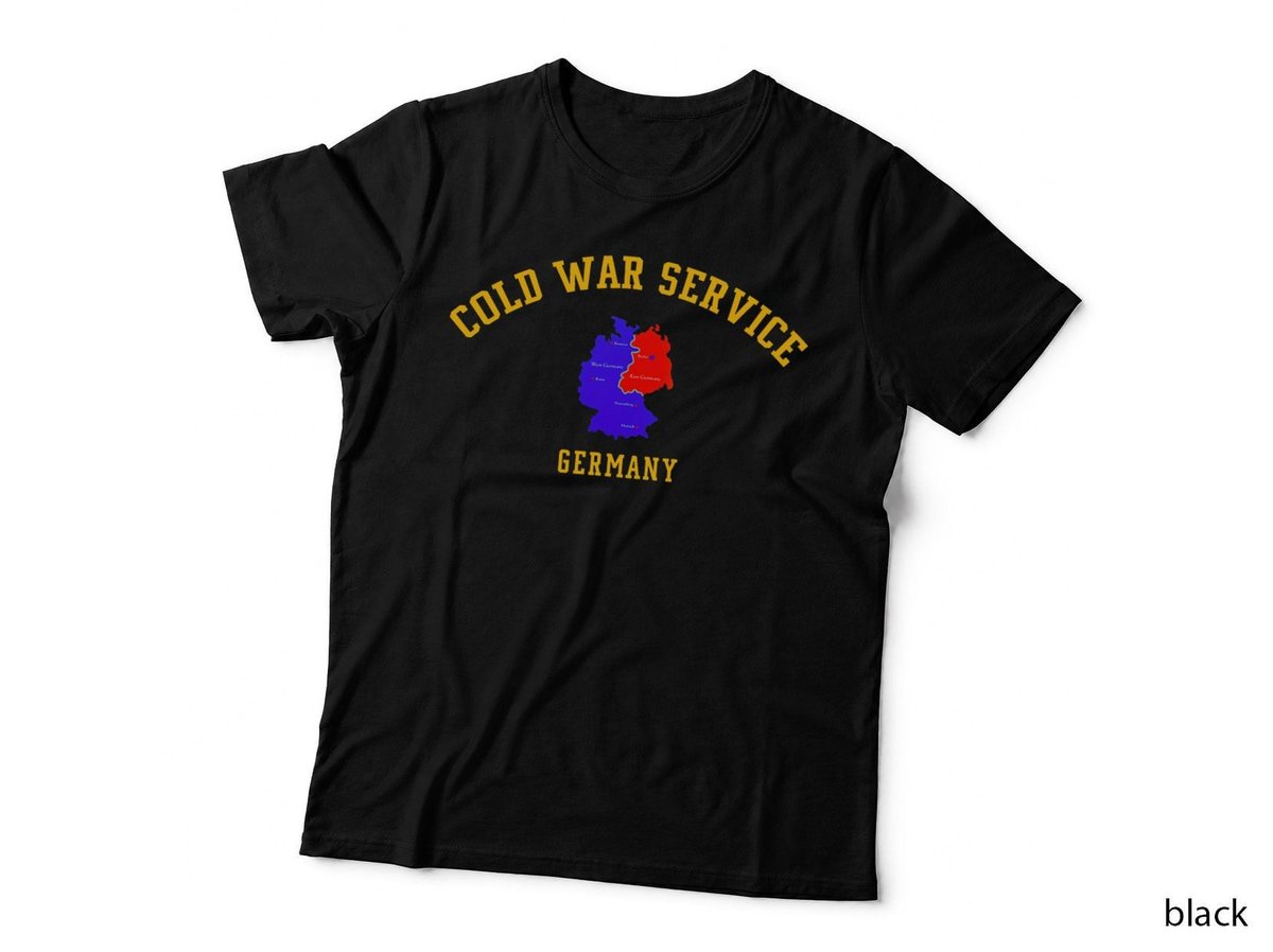 Cold War Service Germany T-Shirt, Vintage Military Print