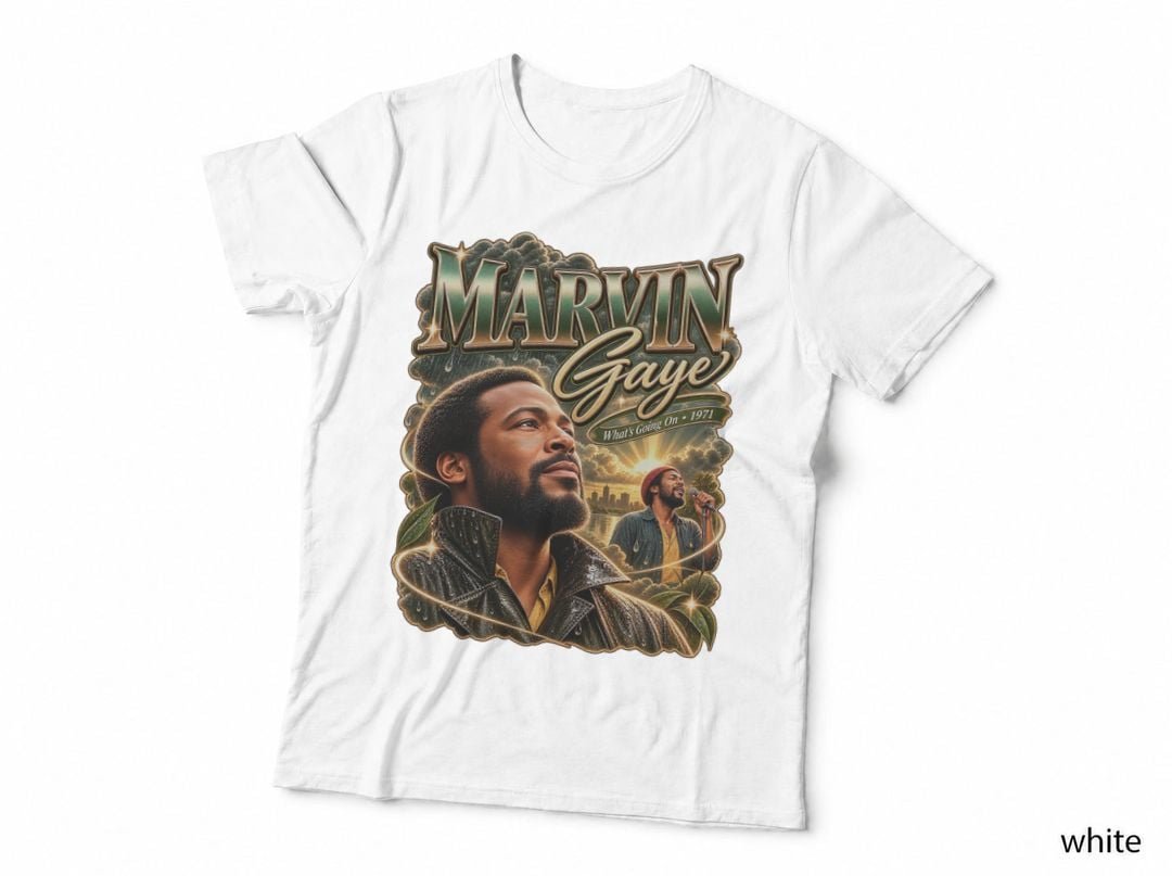 Marvin Gaye Soul RNB Music 1970s Singer Concert T-Shirt Hoodie Vintage Gift