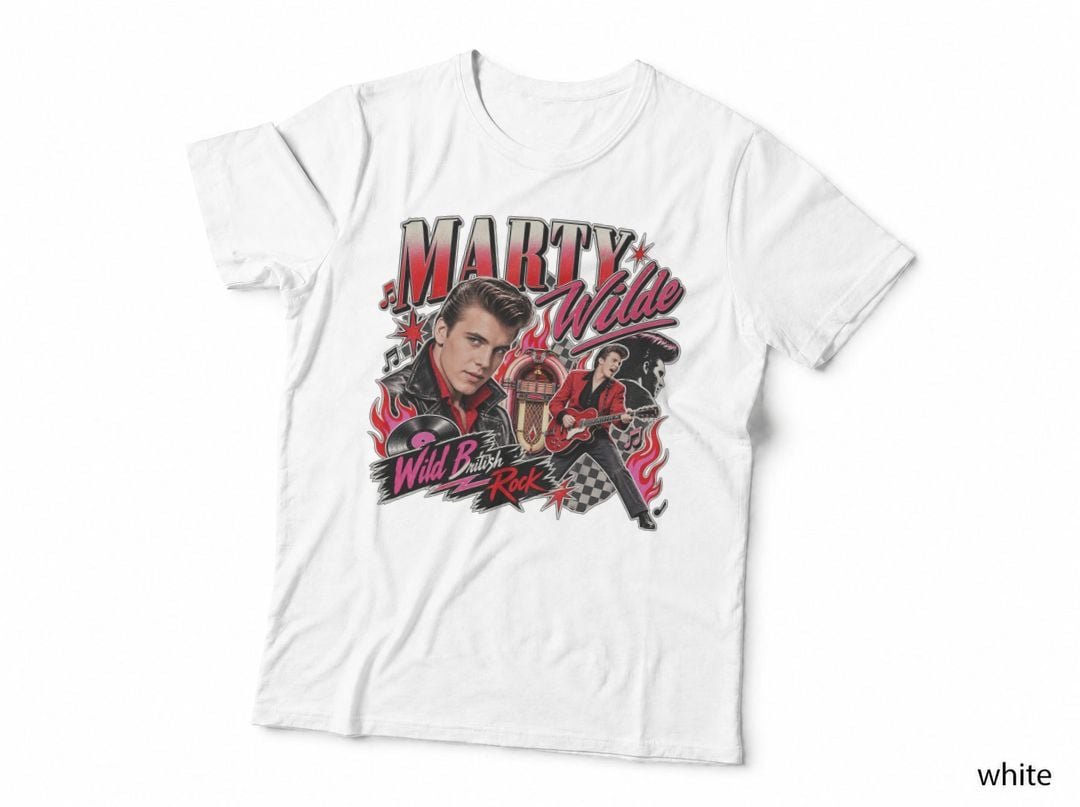 Marty Wilde Wild British Rock 1959 Teddy Boy Rockabilly T-Shirt Hoodie Vintage