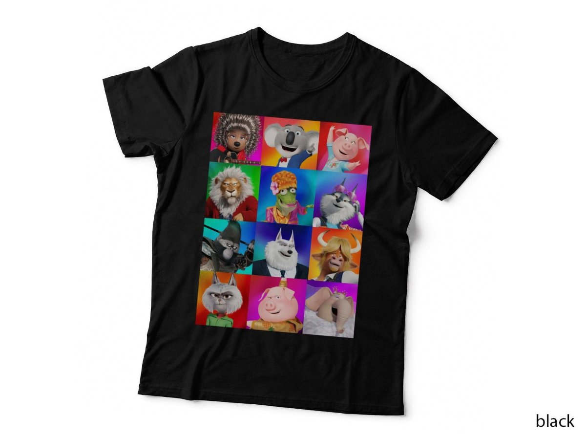 Sing 2 Movie T-Shirt, Characters Ensemble Cast Animated Musical Film Hoodie