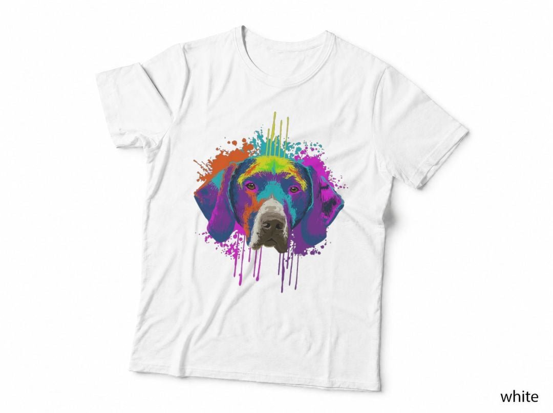 Splash Art German Shorthaired Pointer Gift Idea Dog T-Shirt