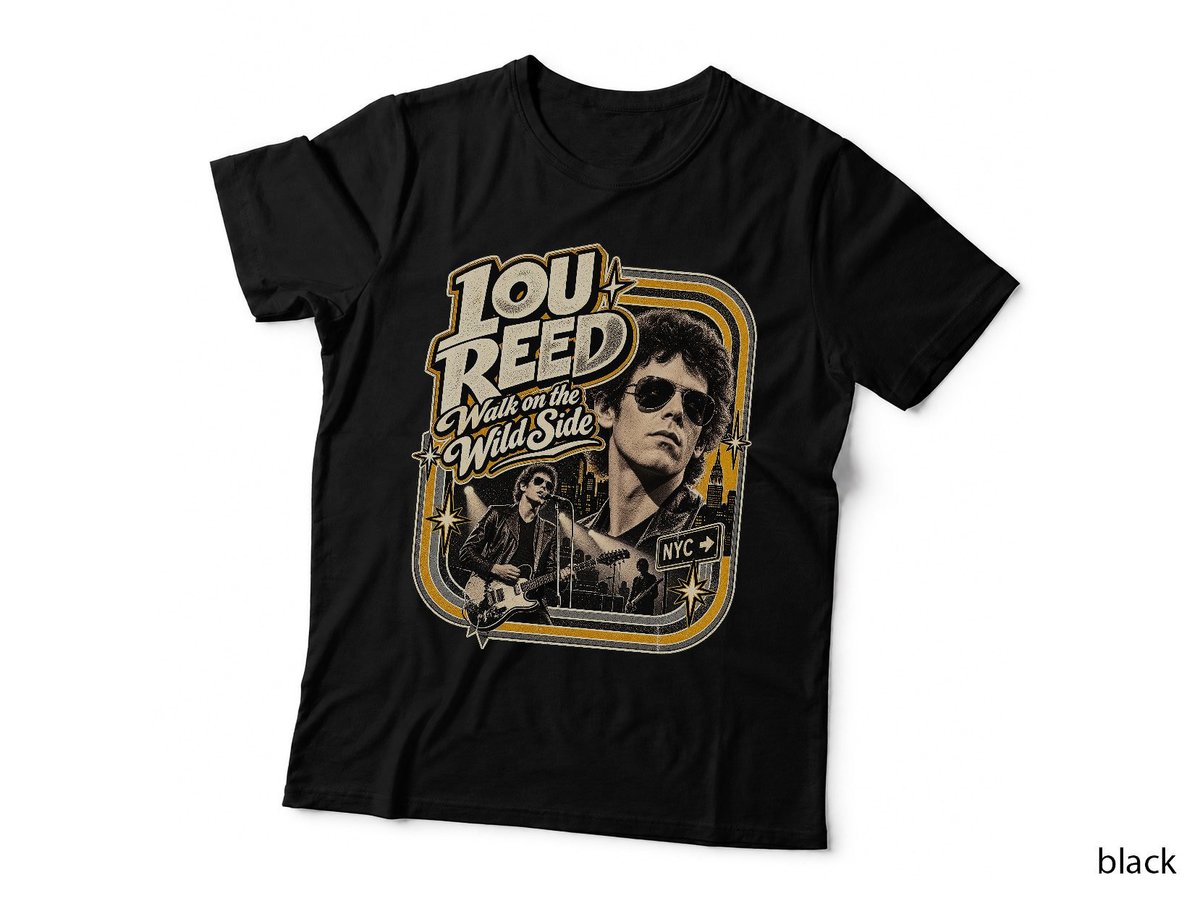 Lou Reed Walk on the Wild Side Vintage Downtown Rock T-Shirt