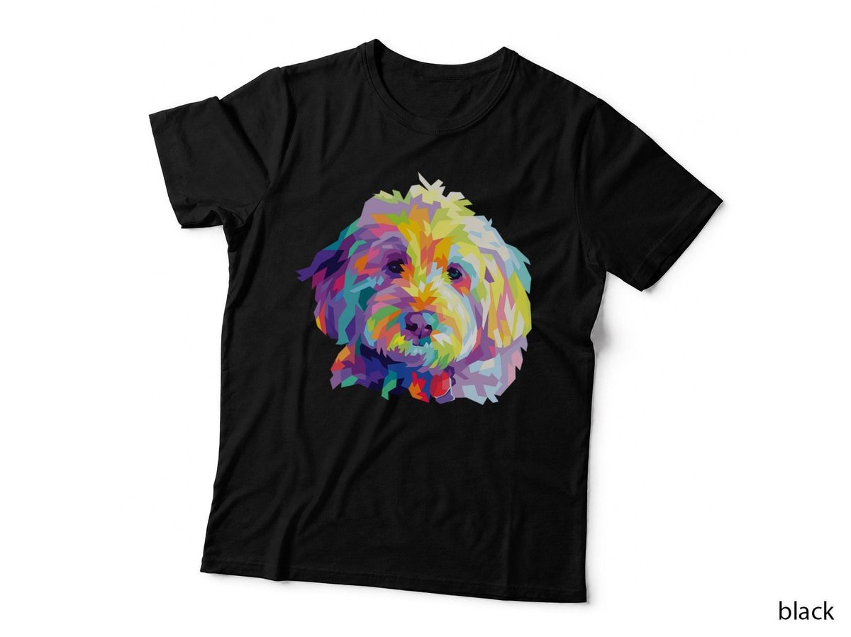 Colorful Dog Goldendoodle Gift Labradoodle Pet Bernedoodle T-Shirt