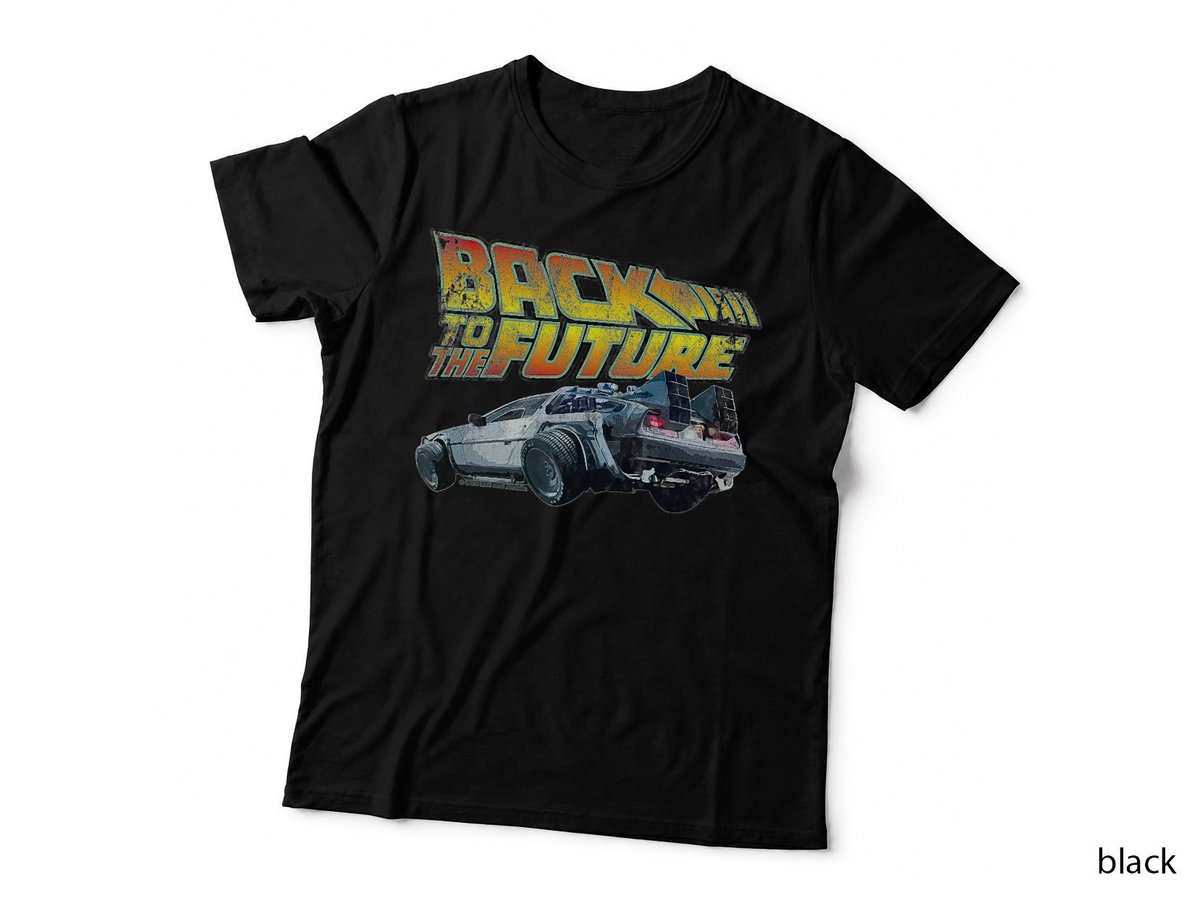 Back To The Future T-Shirt, DeLorean 80s Movie Art, Retro Film Fan
