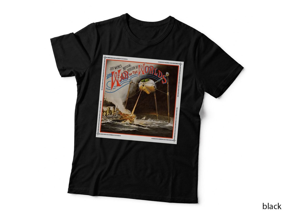 War Of The Worlds T-Shirt, Thunderchild Tripod Art, Jeff Wayne Musical