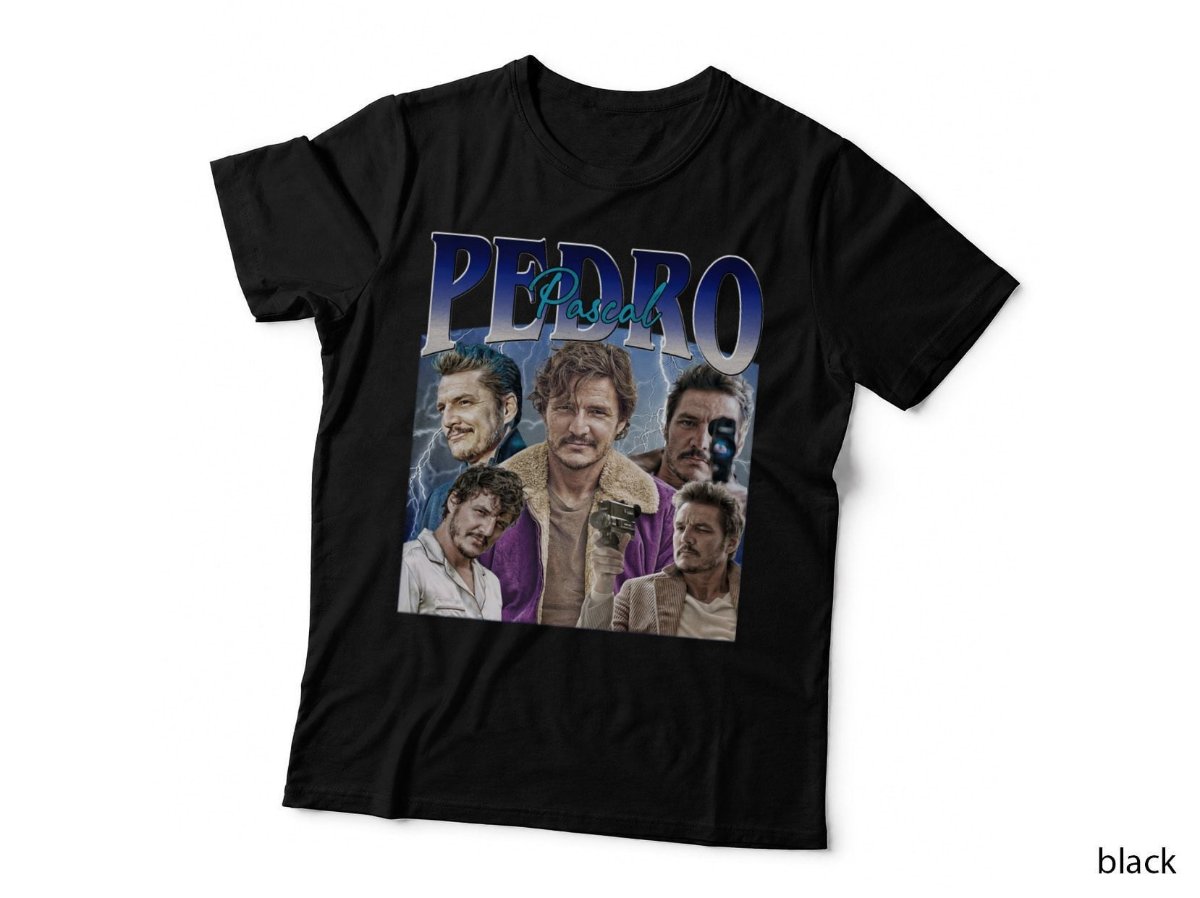Pedro Pascal Bootleg T-Shirt, Vintage Lightning Photo Actor Gift Hoodie