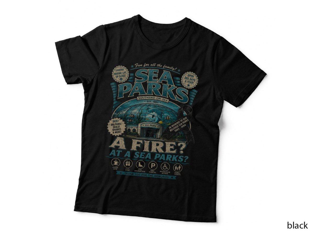 The IT Crowd Sea Parks Souvenir T-Shirt, British Sitcom Halftone Hoodie