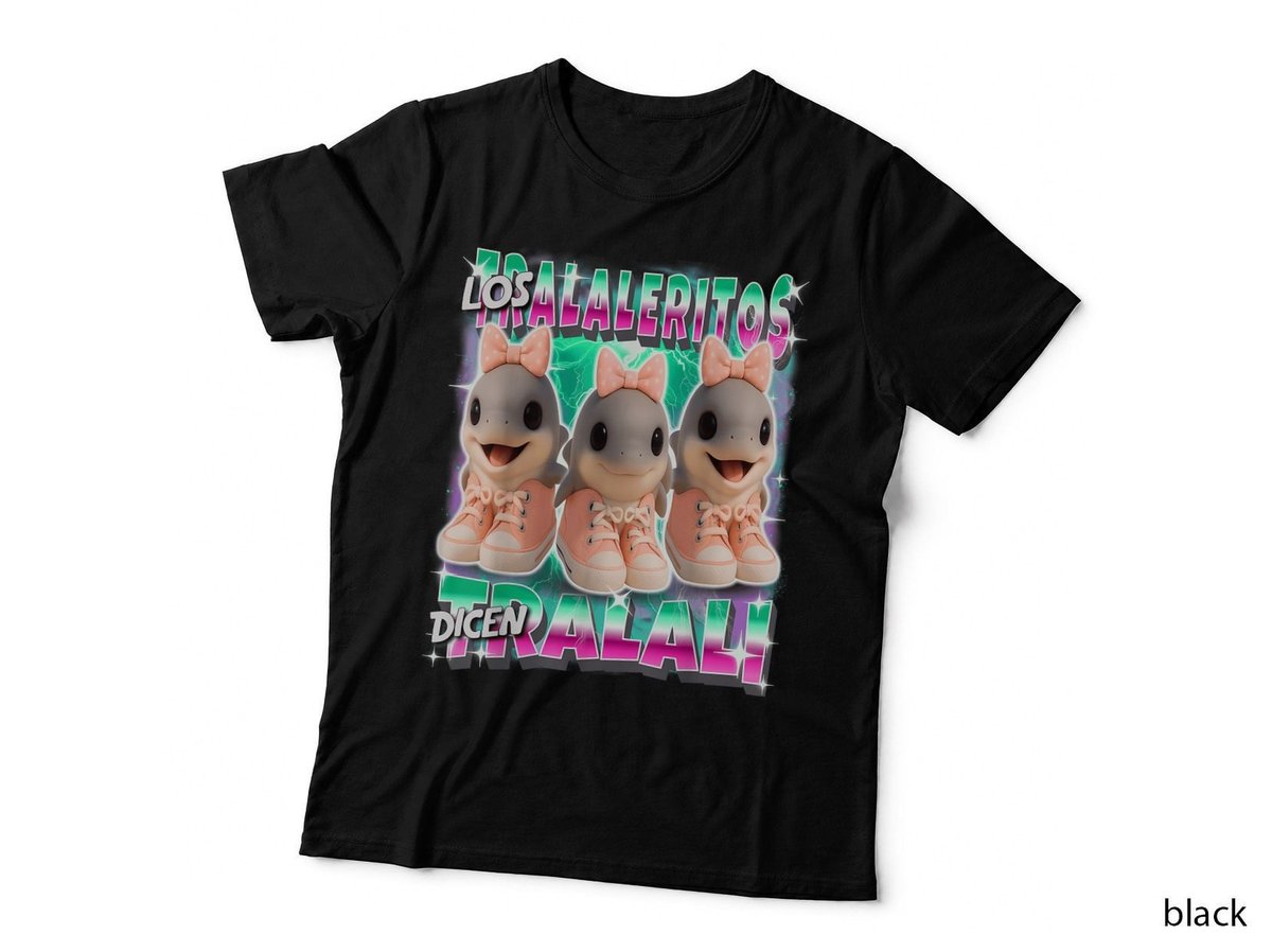 Los Tralaleritos Dicen Tralali Italian-Brainrot Shark Kids T-Shirt