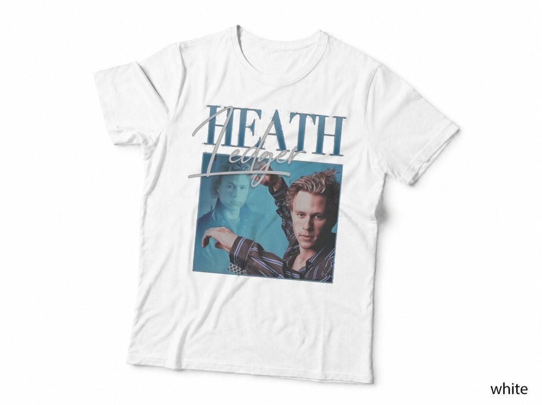 Heath Ledger Tribute T-Shirt, Homage Appreciation, Actor Fan Gift