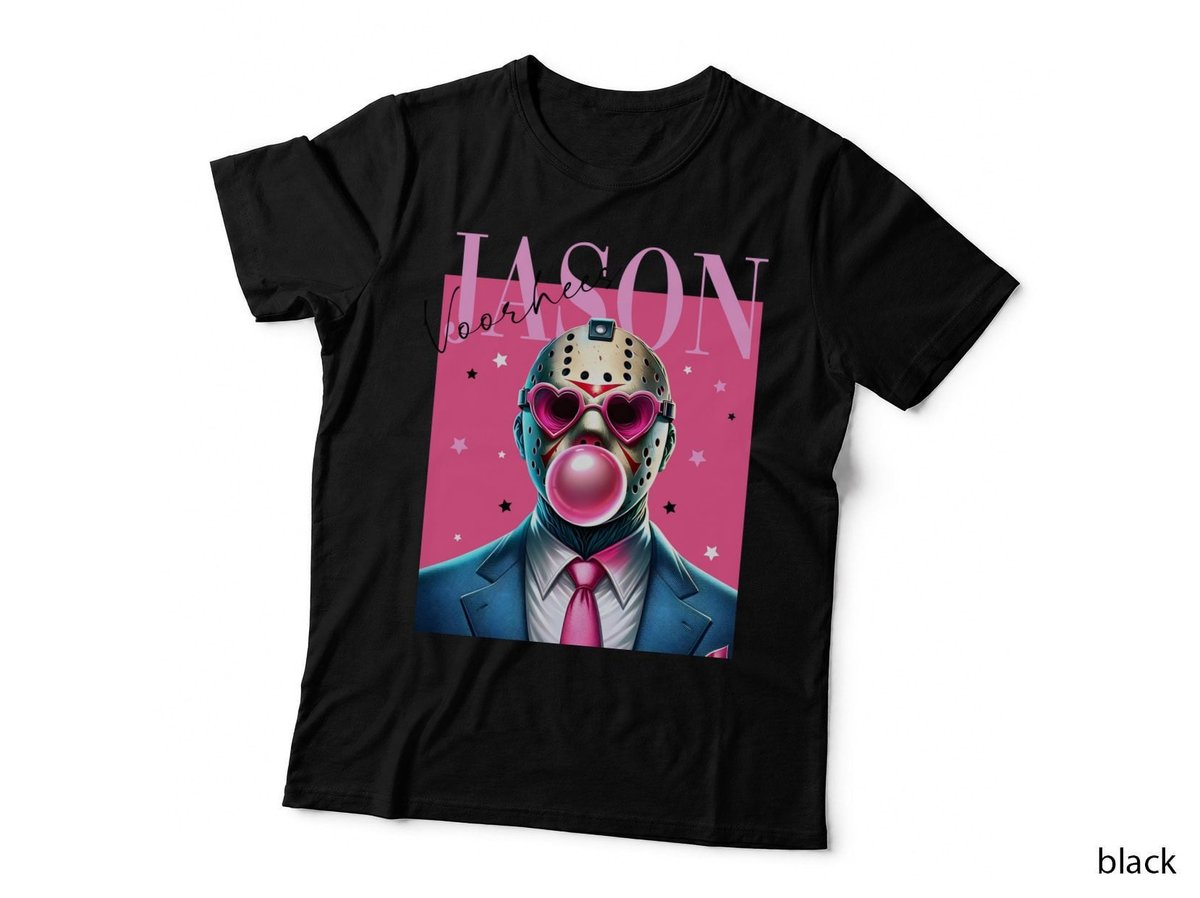 Jason Voorhees Bubblegum T-Shirt, Retro Horror Style