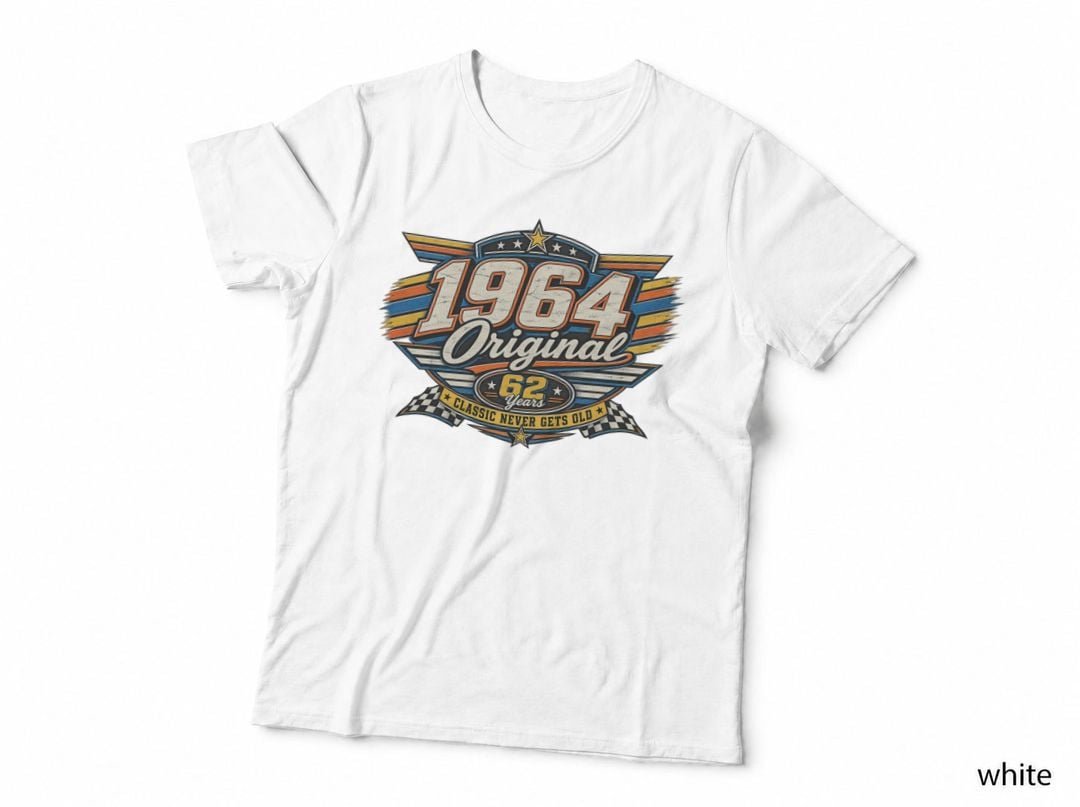 1964 62nd Birthday American Racing Badge Original T-Shirt Hoodie Vintage Gift