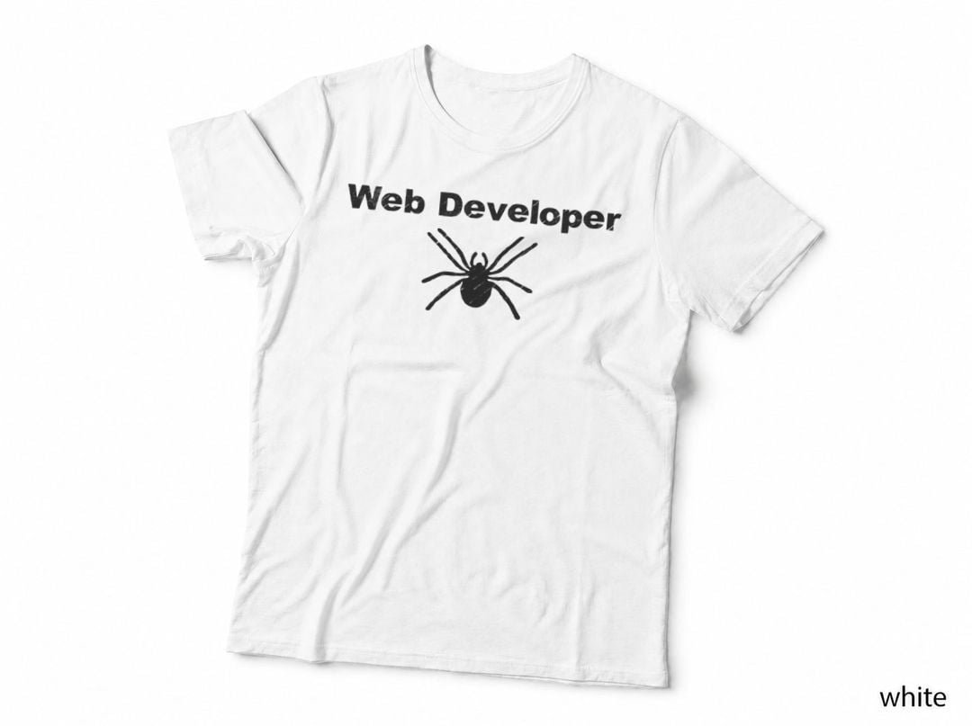 Web Developer Spider cute dumb funny dad joke Premium T-Shirt