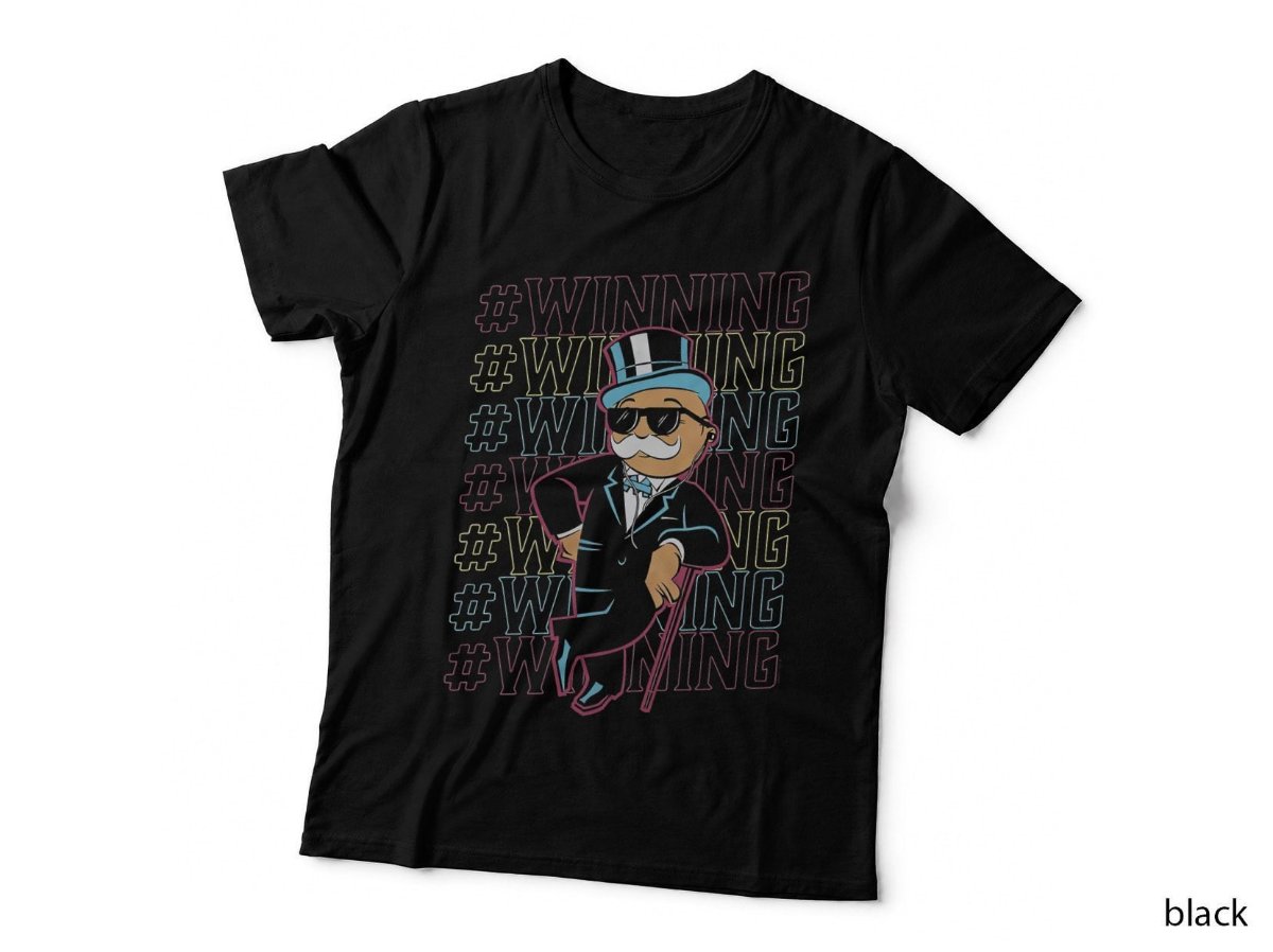 Winning Monopoly Man T-Shirt, Rich Businessman Money Meme Funny Hoodie