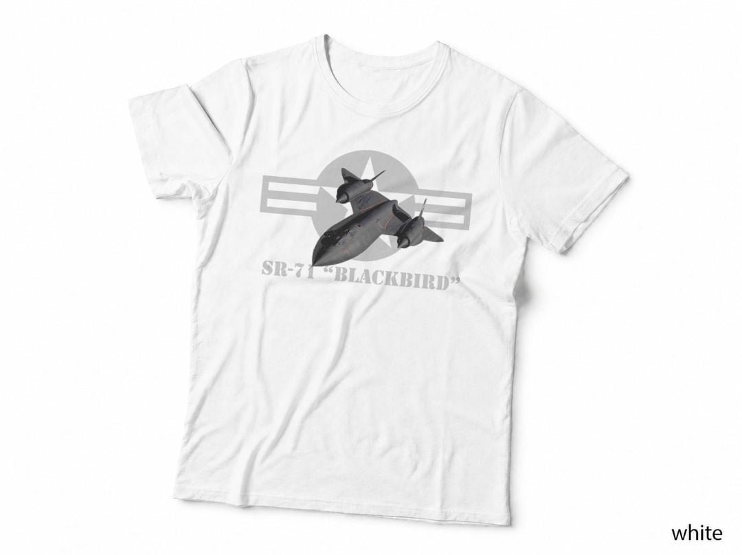 SR-71 Blackbird T-Shirt, Vintage Cold War, Air Force Pilot Tee