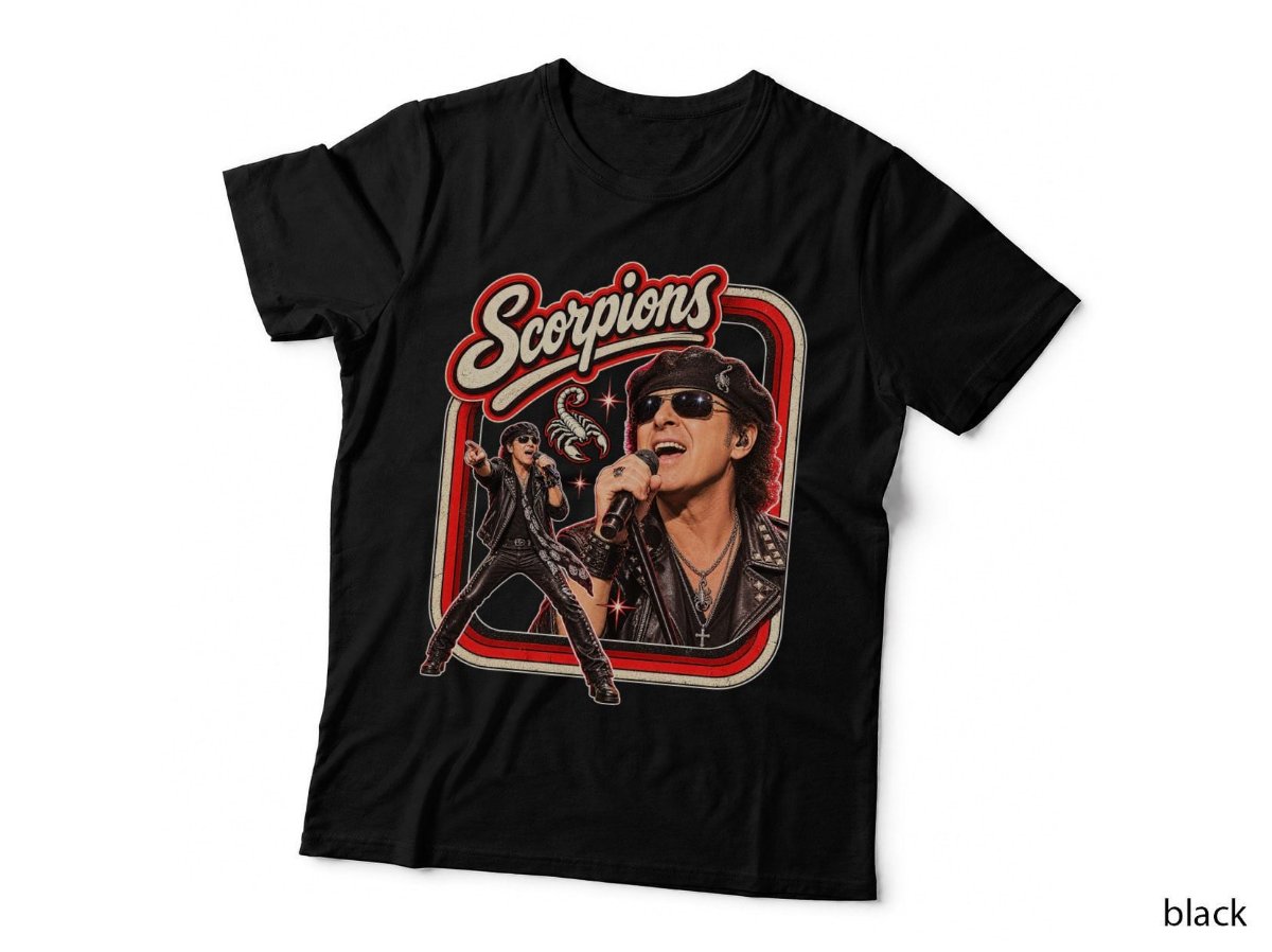 Scorpions Vintage Hard Rock Band T-Shirt, 80s Music Concert Hoodie, Sweatshirt