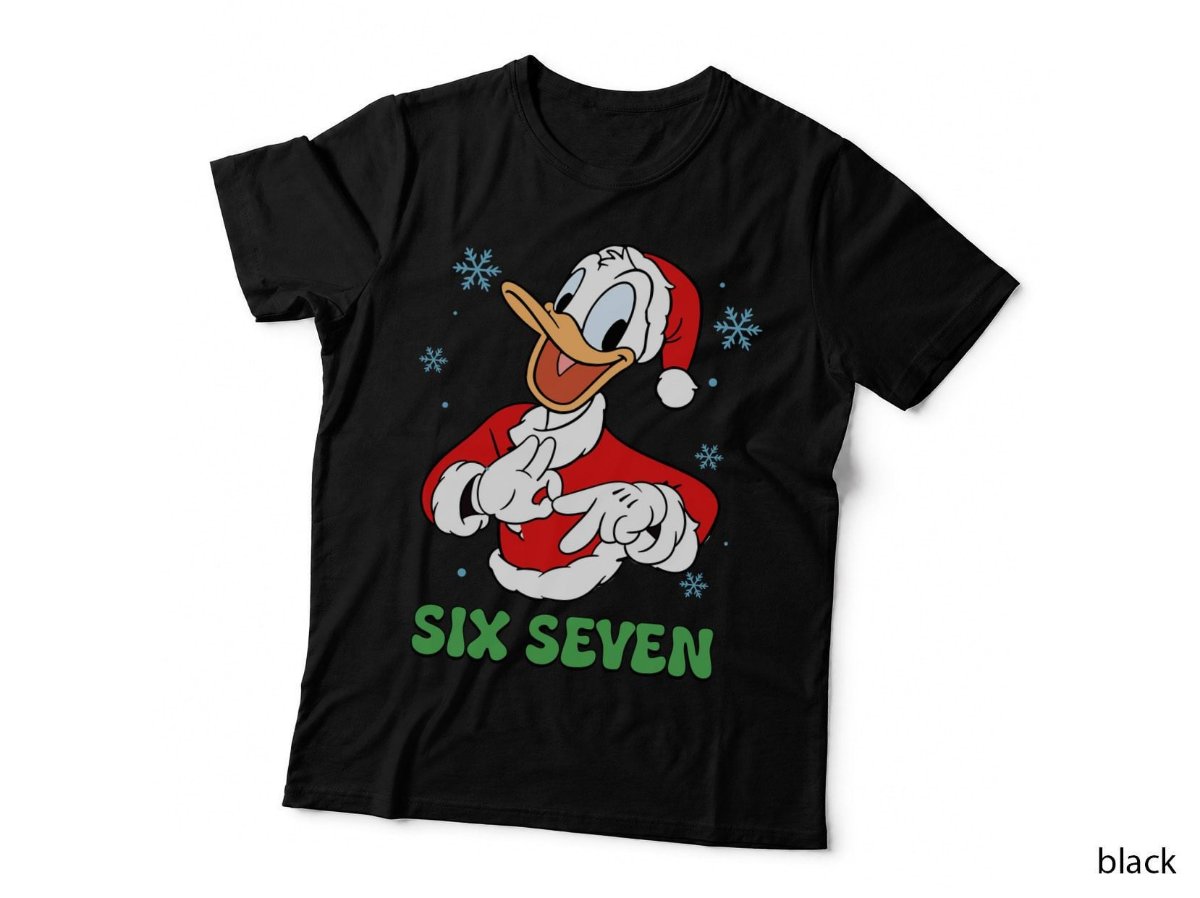 Six Seven Funny Christmas Duck T-Shirt, Xmas Jumper Kids Festive Hoodie