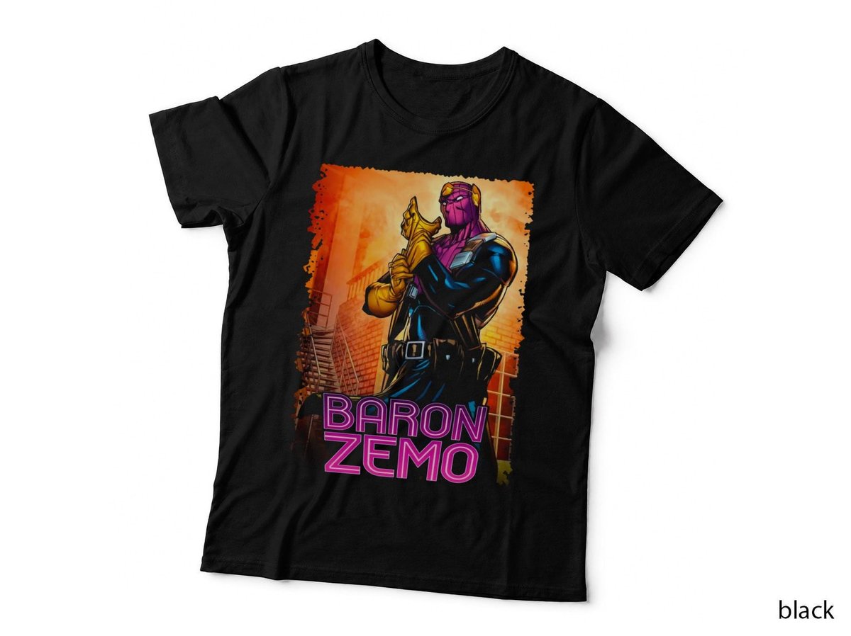 Retro Comic Book Baron Zemo T-Shirt, Vintage Comic Art