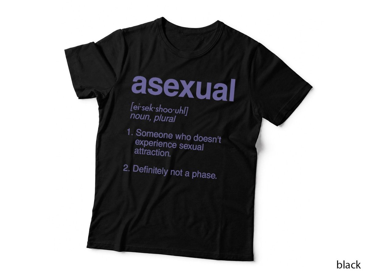 Asexual Dictionary Definition Not A Phase - Ace Pride Art T-Shirt