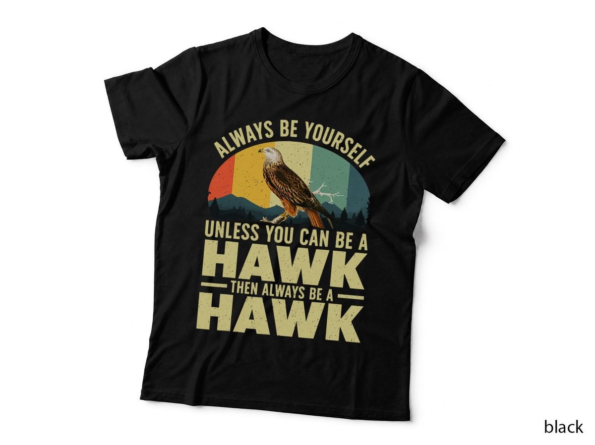 Funny Hawk Art For Men Women Kids Falcon Raptor Bird Lover T-Shirt