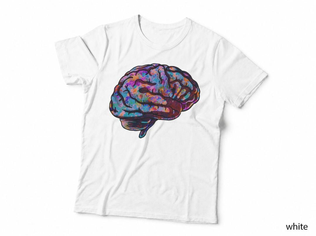 Phsychedelic Art Tie Dye Human Brain Cool Neurologist Gift T-Shirt