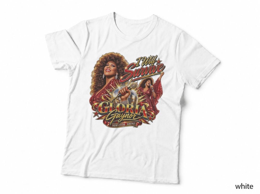 Gloria Gaynor I Will Survive Disco Diva 70s Dance Anthem T-Shirt Hoodie Music