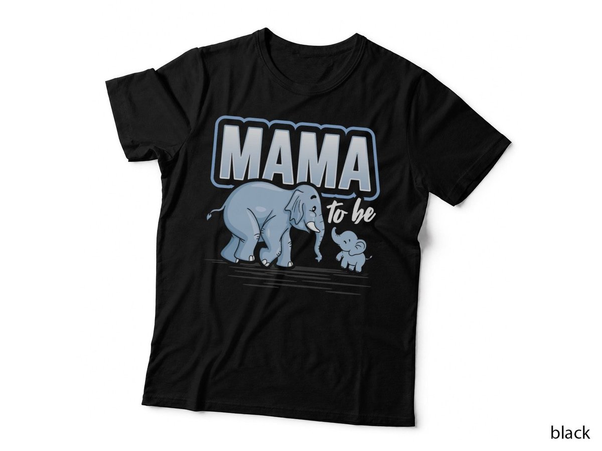 Mama To Be Elephant Baby Shower Pregnancy Soon To Be T-Shirt