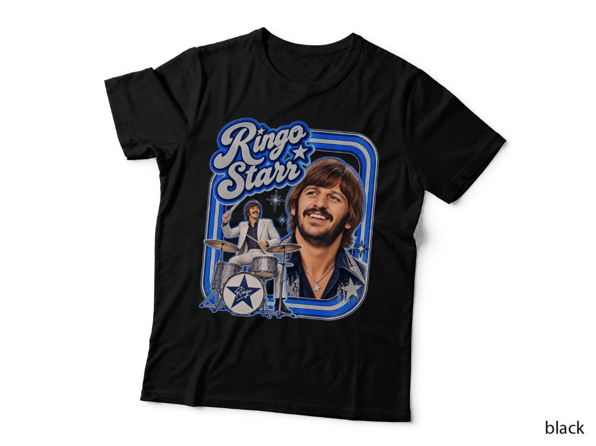 Ringo Starr 70s Rock Vintage Drummer Beatles Music T-Shirt, Band Hoodie