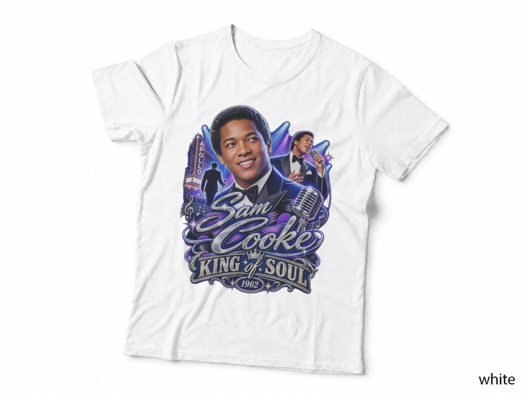 Sam Cooke King Of Soul R&B Apollo Singer Concert Music T-Shirt Hoodie Vintage