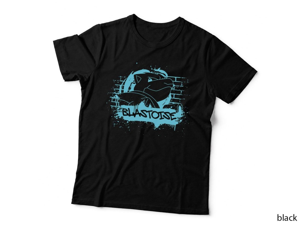 Pokémon Blastoise Blue Street Art Graffiti Logo T-Shirt