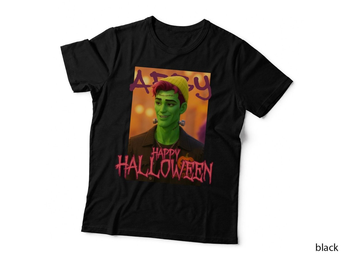 Halloween Frankenstein Tee, Scary Monster Costume, Spooky Party Wear