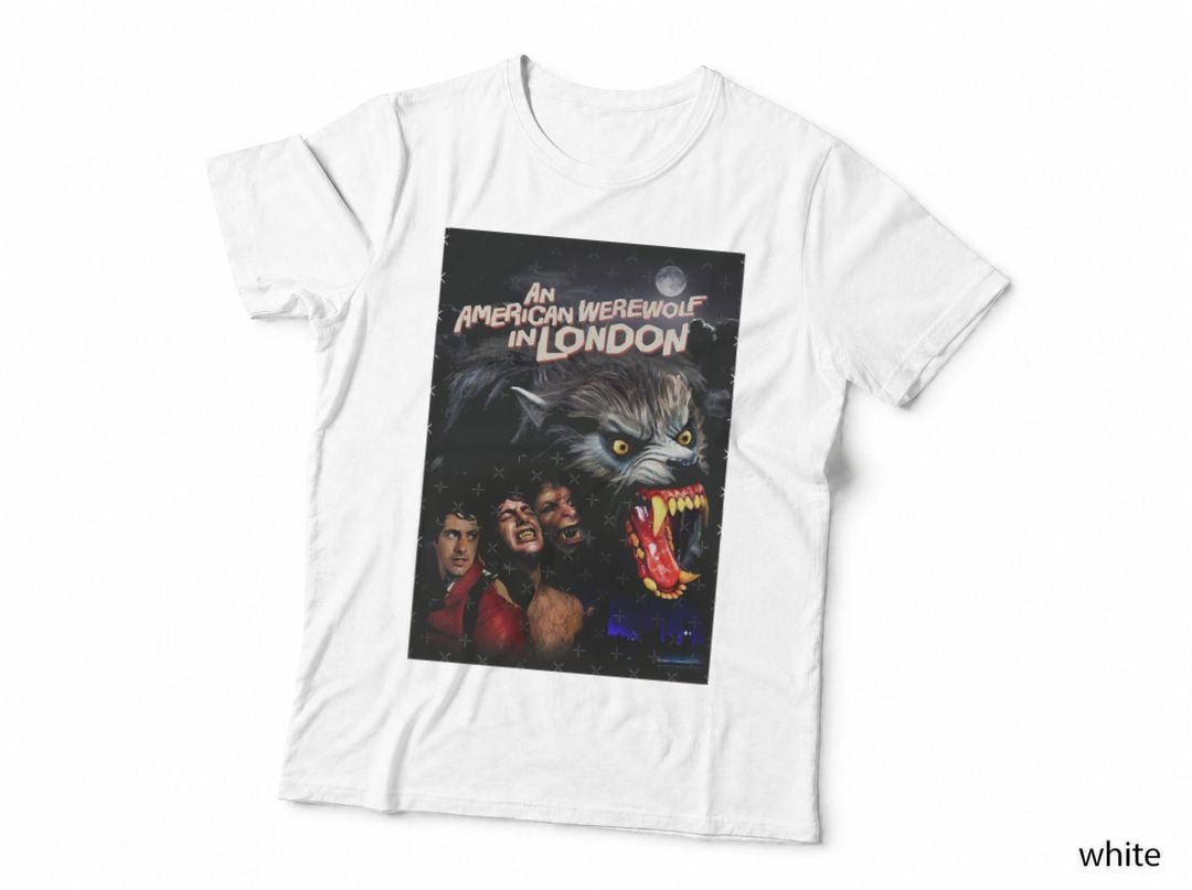 An American Werewolf In London T-Shirt, Retro Horror Movie Poster