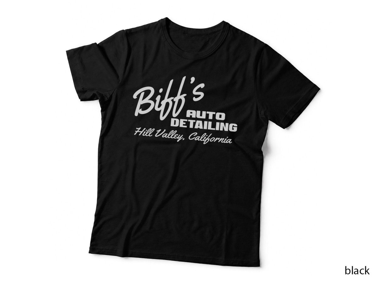 Back To The Future Biff's Auto Detailing T-Shirt, 80s Sci-Fi, Nostalgia