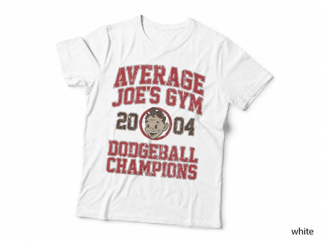 Average Joe's Gym 2004 Dodgeball Champions T-Shirt, Sports Retro