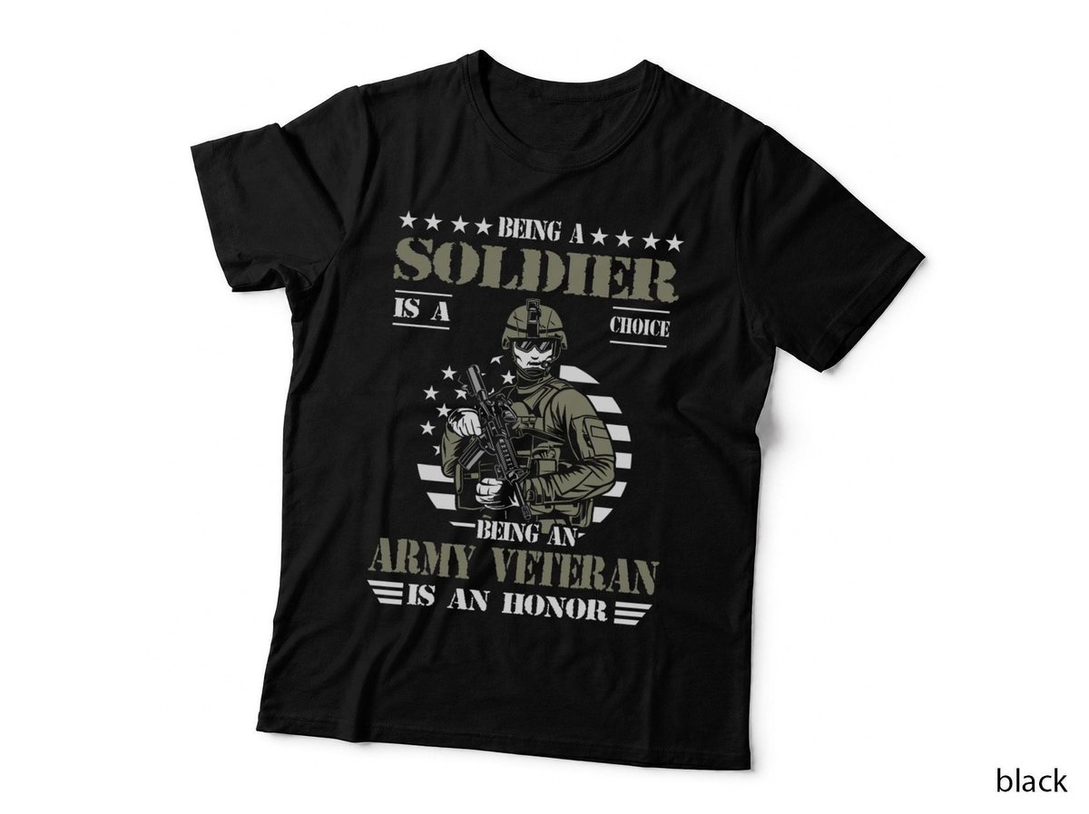 Army Veteran Soldier T-Shirt, Patriotic Honor, Military Pride