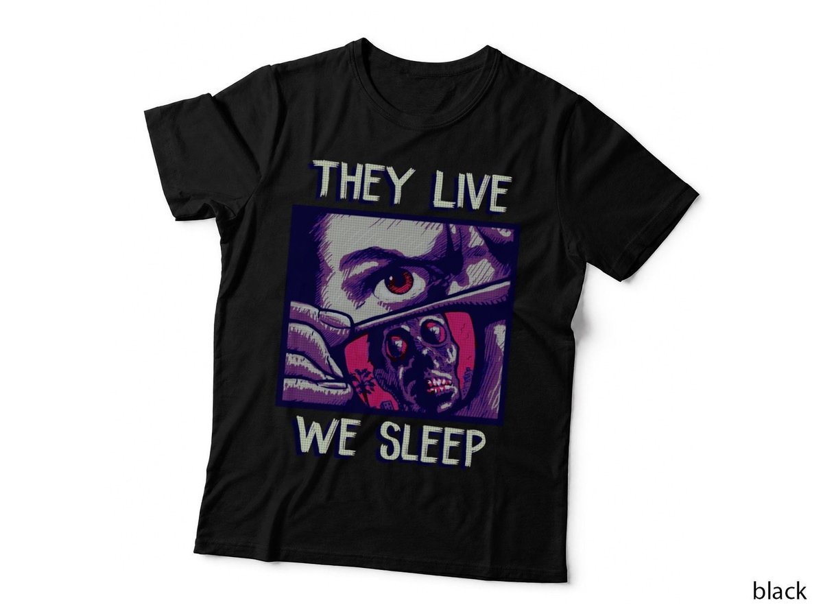 They Live Movie Poster T-Shirt, Retro Sci-Fi Horror, 80s Film Fanatics