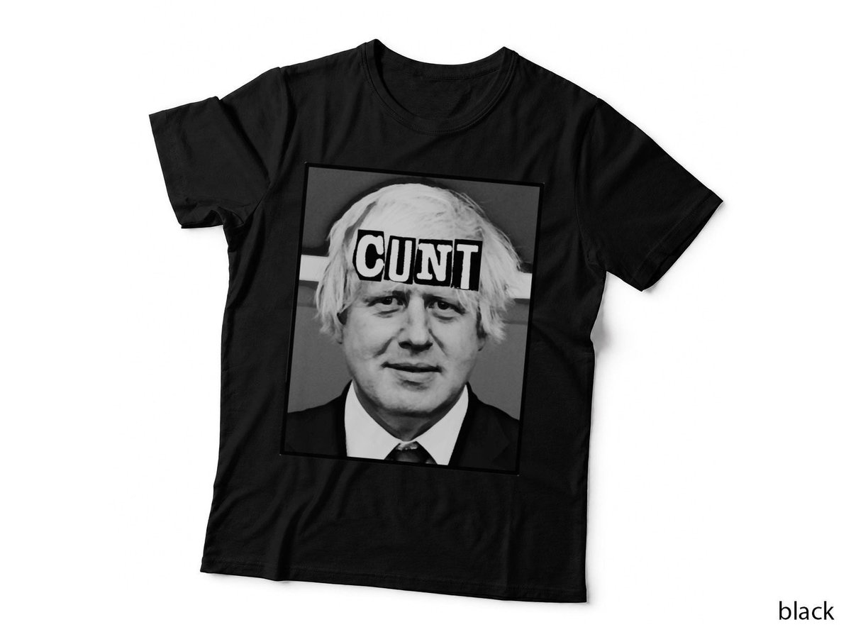 Boris Johnson Political Satire, Protest Slogan Ransom-Note T-Shirt