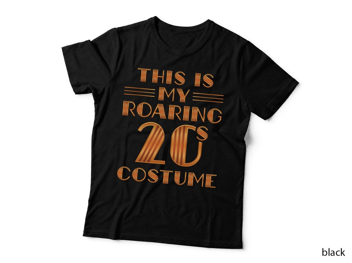 This Is My Roaring 20s Costume Twenties Art Deco Halloween T-Shirt
