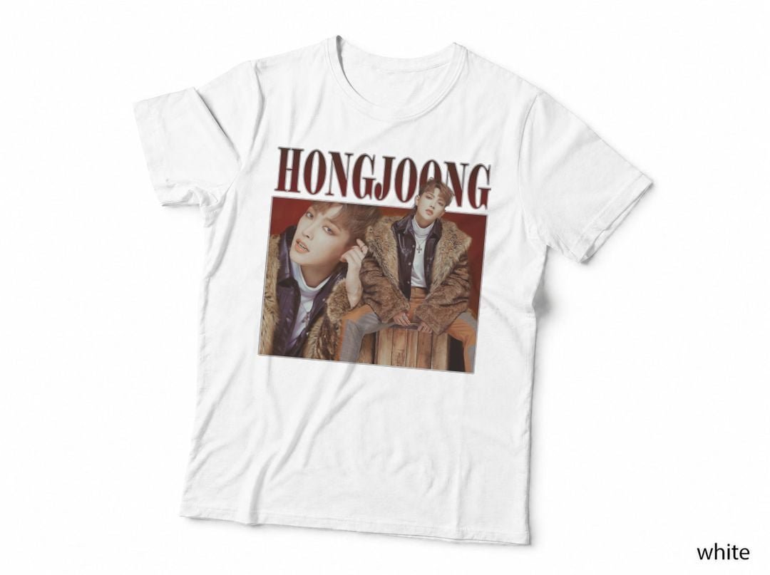 HongJoong Ateez 90s Style Homage Korean T-Shirt