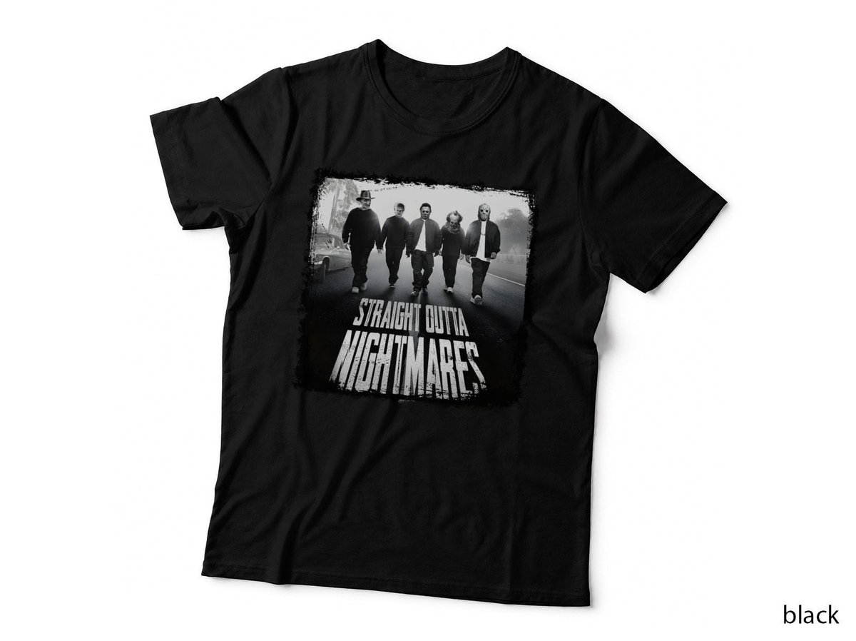 Straight Outta Nightmares Horror T-Shirt, Halloween Movie Villains