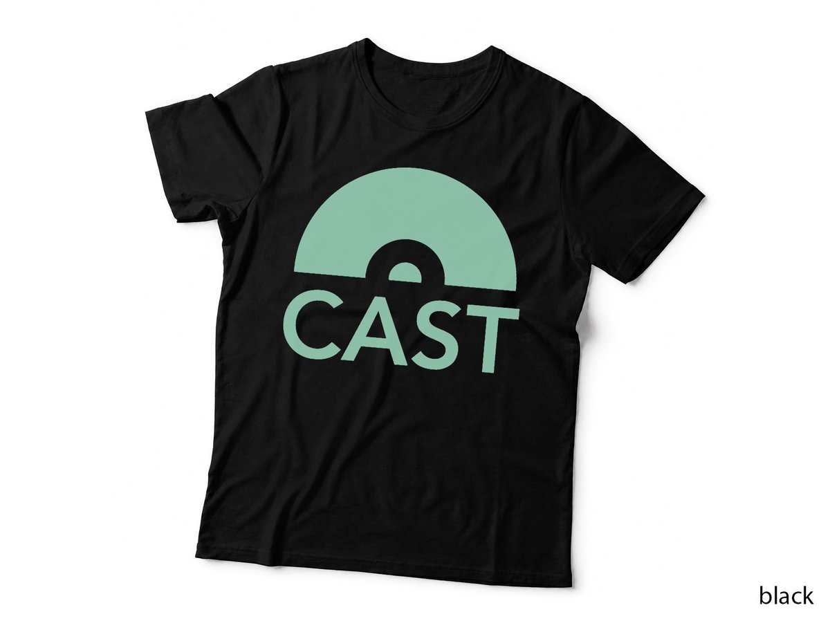 Cast Minimal Logo T-Shirt, Clean Mint Graphic, Podcast Streaming Fan