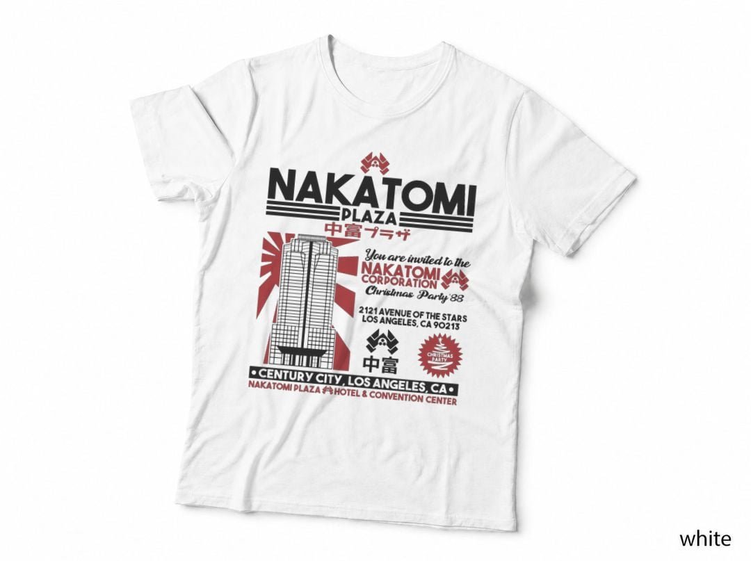 Nakatomi Plaza Christmas Party T-Shirt, 80s Movie Inspired