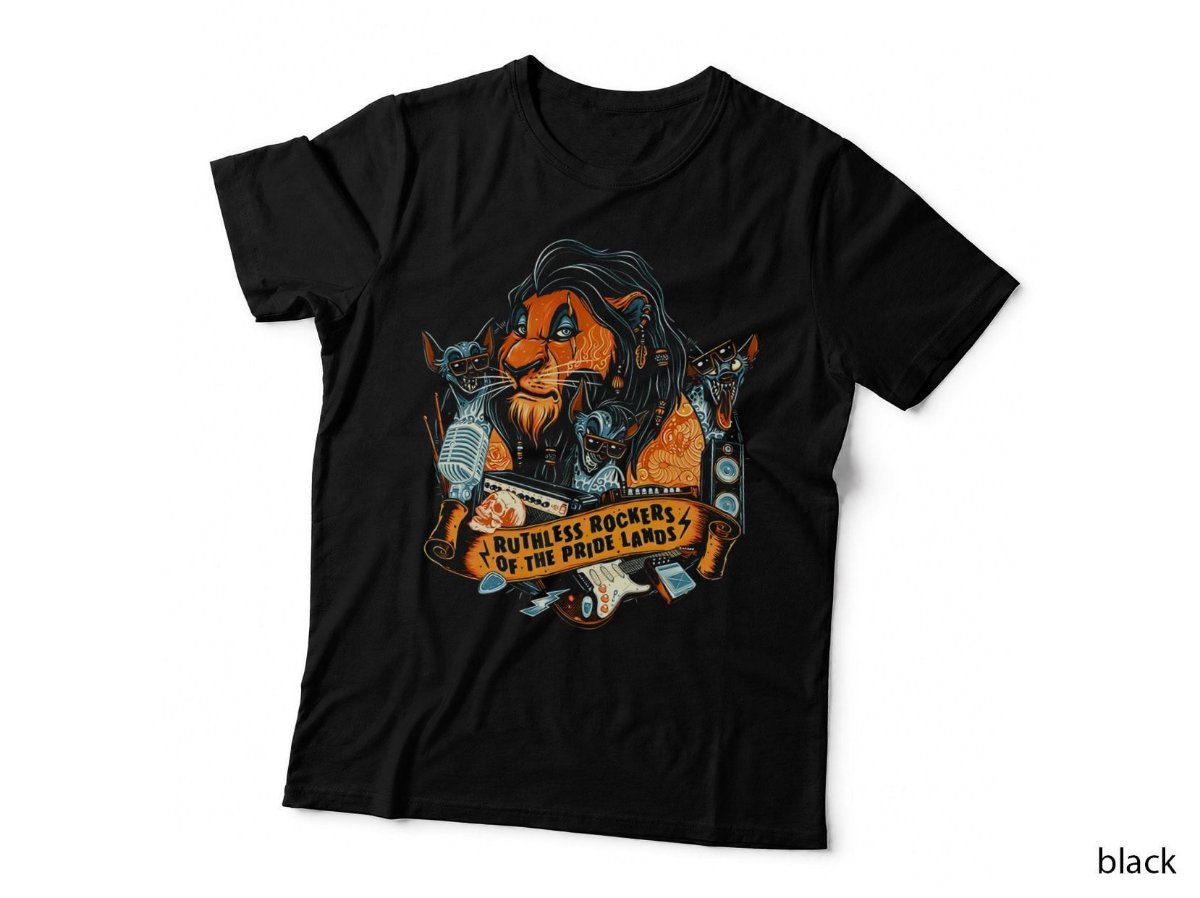 Ruthless Rockers T-Shirt, Pride Lands Lion King Parody Rock Music Hoodie