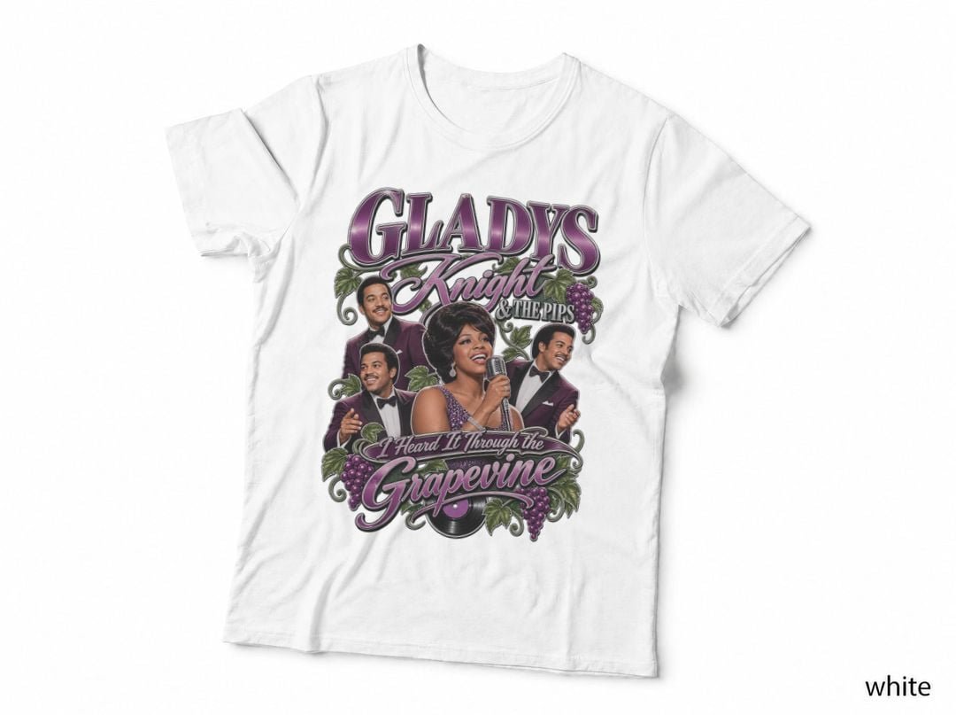 Gladys Knight And The Pips Grapevine 1967 Motown Soul R&B T-Shirt Hoodie