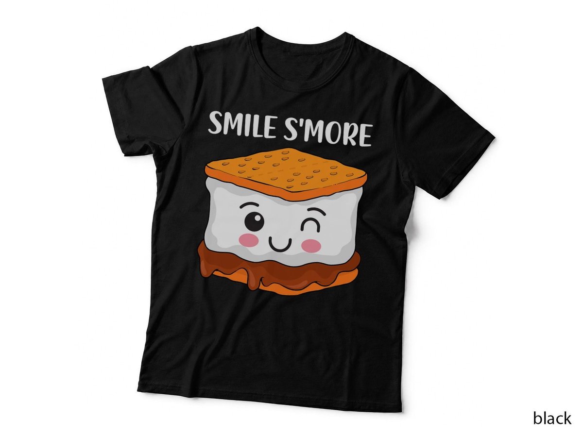 Cool S'mores Art For Men Women Kids Marshmallow Glamping T-Shirt